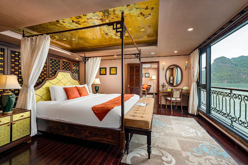 Wake up to Halong Bay’s breathtaking views